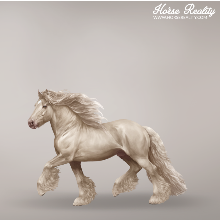 Palomino pearl horse